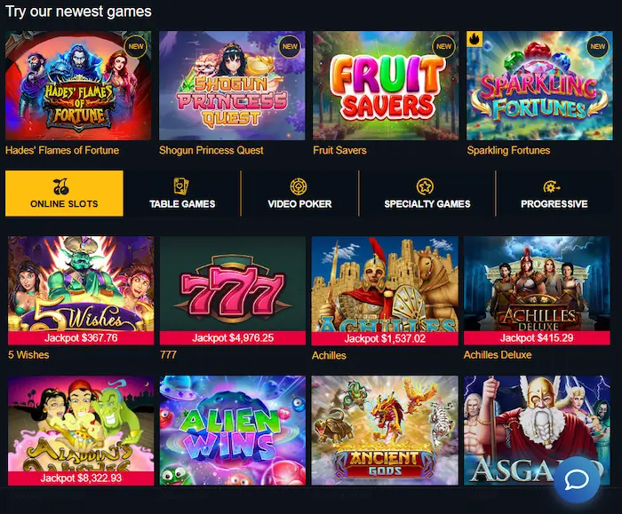 Brango Casino Australia games