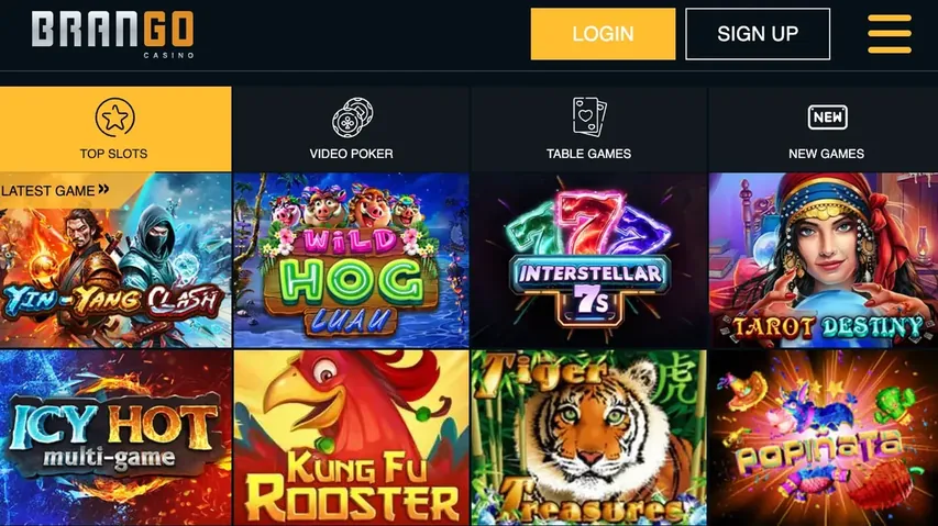 Brango Pokies games